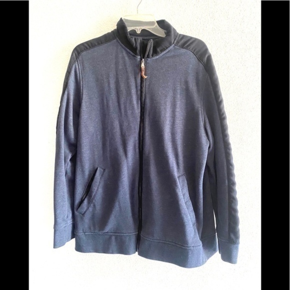 TASSO ELBA blue full zip men’s sweater jacket -L
